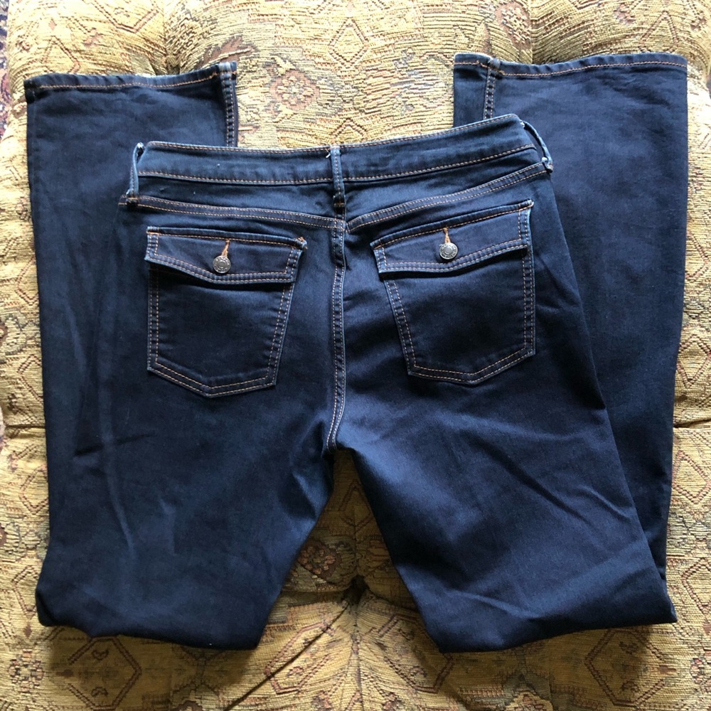 Banana Republic Bootcut Jeans Size 6 28 Dark Wash Mid Rise